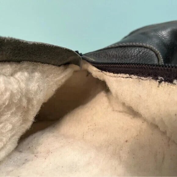 Sauté Mouton Luxury Black Leather Beatrice Boots Made in Canada Size 9.5 - Picture 16 of 16